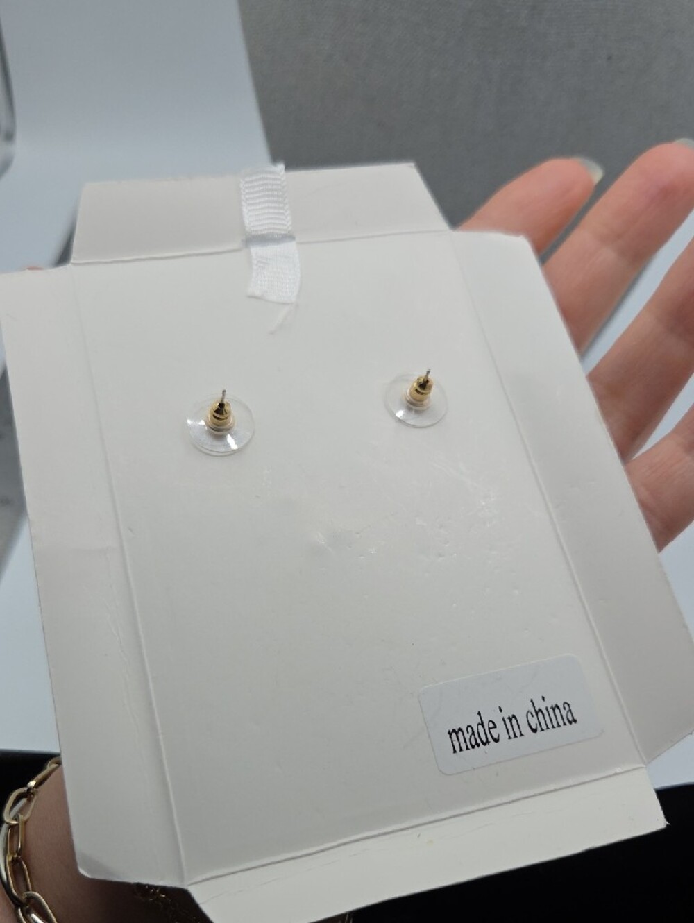 5 for $25! RUSH by Denis & Charles Blue-Green Crystal Pearl Drop Earrings - Picture 4 of 5